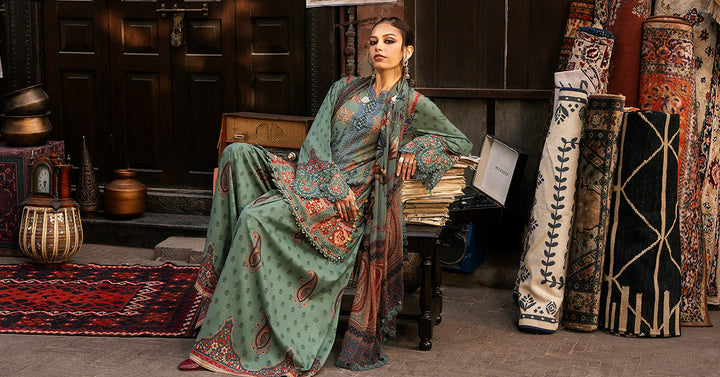 Maria B M.Prints 2A sea green cambric unstitched suit – view 7
