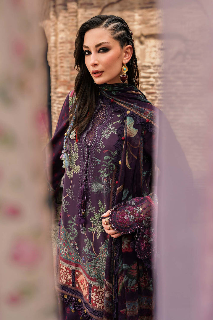 Maria B M.Prints 2B purple cambric unstitched suit – view 4