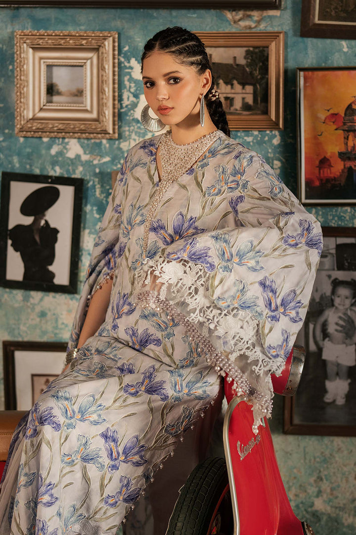 Maria B M.Prints 4A lilac cambric unstitched suit – view 2