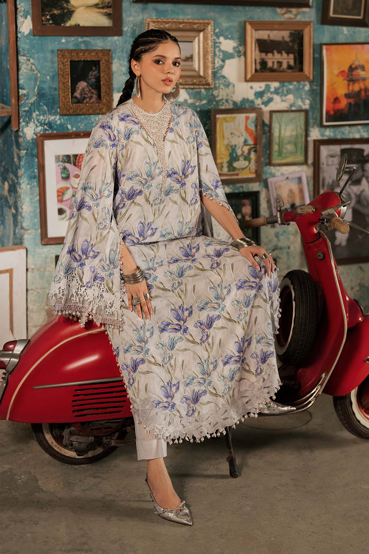 Maria B M.Prints 4A lilac cambric unstitched suit – view 4