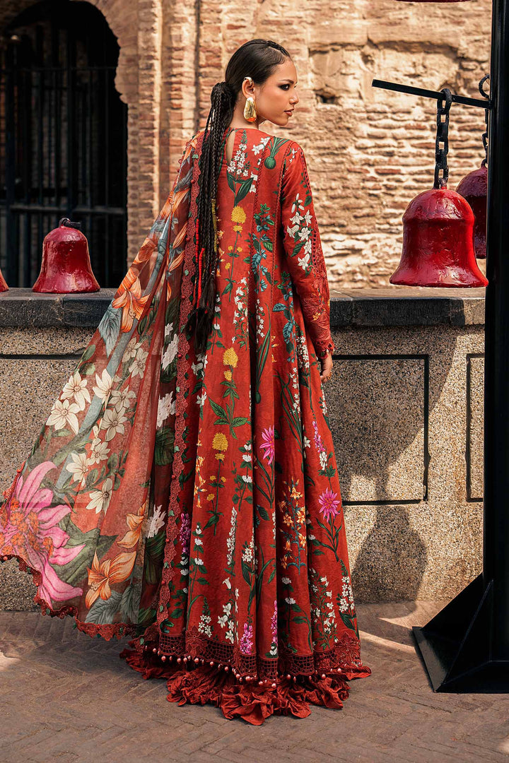 Maria B M.Prints 6B rust cambric unstitched suit – view 3