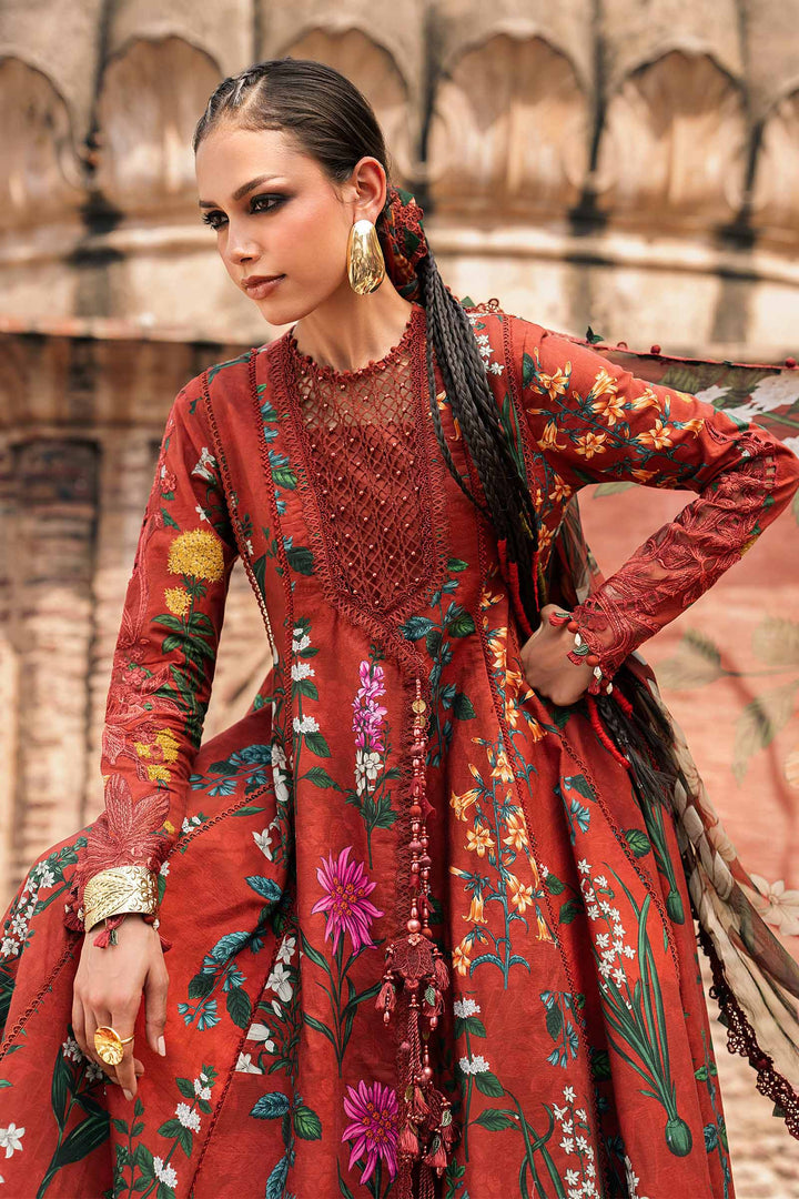 Maria B M.Prints 6B rust cambric unstitched suit – view 4